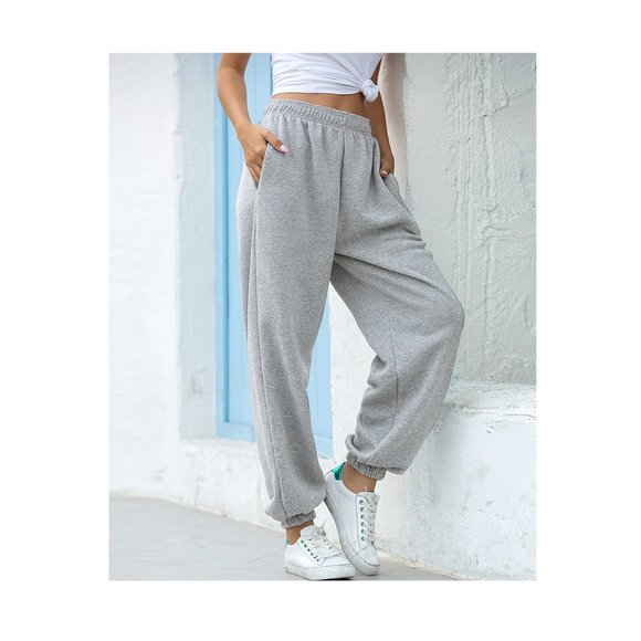 Baggy Sweatpants for Women Relaxed Fit Joggers with pockets Oversized Navy Blue - Picture 7 of 12